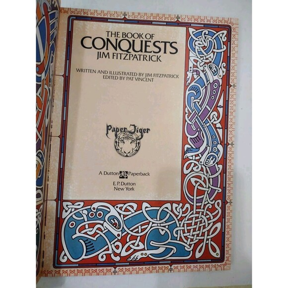The Book of Conquests by Jim Fitzpatrick 1978 Vintage First Edition Paper Tiger - Picture 10 of 16